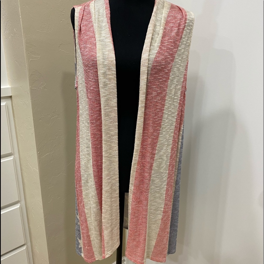NWOT American flag themed kimono- size Small